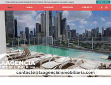 Tablet Screenshot of laagenciainmobiliaria.com